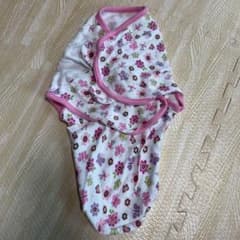 スワドルミー（ピンク花柄）・おくるみのサムネイル