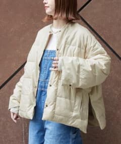 新品 ダウン ジャケット B.C STOCK 自宅で洗える リバーシブル 春 