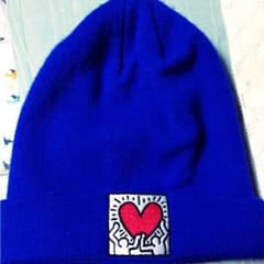 new era ［keith haring］ ブルーニット帽のサムネイル