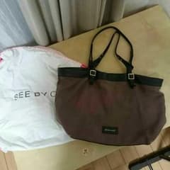 値下‼【SEE BY CHLOE】茶色ハンドバッグのサムネイル