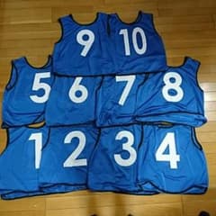 青のビブス10枚セット(大人用)のサムネイル