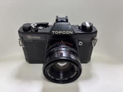 【ヴィンテージ品】TOPCON PR レンズシャッター式一眼レフ本体と望遠レンズ ヴィンテージ品】TOPCON PR レンズシャッター式一眼レフ本体と望遠