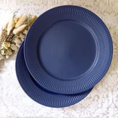 ロイヤルコペンハーゲン ブルーフルーテッド ネイビー プレート 27cm