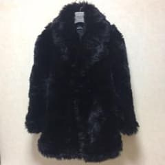 【トリココムデギャルソン】ファーコート　ジャケット 黒　ブラック　AD1995 トリコ コムデギャルソン 1995年 - 96年 秋冬 フェイクファー