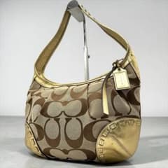 COACH ERGO 12227 Signature Hobo Bag GLD - メルカリ