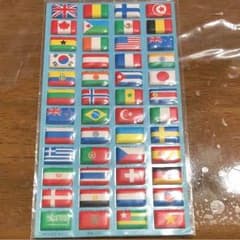 専用 国旗ふわふわシールのサムネイル