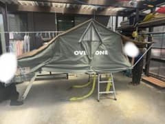 【美品】ルーフテント Overzone（オーバーゾーン）＋専用デイルームセット 美品】ルーフテント Overzone（オーバーゾーン）＋専用デイルーム