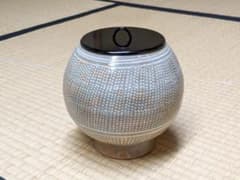 廣州窯三島水指.共箱 廣州窯 三島水指 共箱023 - メルカリ