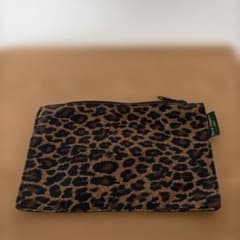 美品】Hervé Chapelier ヒョウ柄ポーチ Mサイズ - メルカリ