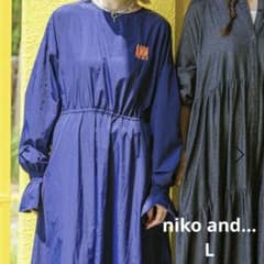 niko and... しぼれーるワンピース ネイビー L