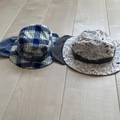 キッズ 帽子 2点セット 日よけ付きのサムネイル