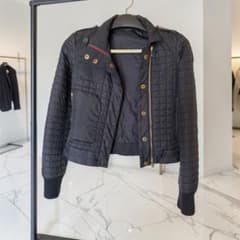 Gucci ブラック キルティングジャケット ショート丈のサムネイル