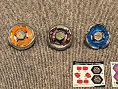 ベイブレード 3個セット｜バーンキャンサー／ロックエスコルピオ