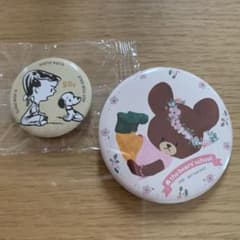 くまのがっこう　スヌーピー くら寿司　缶バッジ 2個セット
