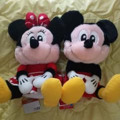 Disney URURY-ME 봉제 인형 미키 & 미니 2 체 세트