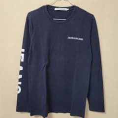 CALVIN KLEIN JEANS 長袖Tシャツ S ネイビーのサムネイル