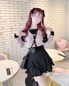 HONEY MEW』2段フリルビジュースカート - メルカリ