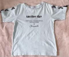 アンジェダルジャン 140 半袖Tシャツ 肩あき リボンのサムネイル