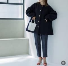 アリン様専用:Listen bonding coat 黒　極美品のサムネイル