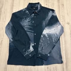 HARE 長袖シャツ 総柄 ダークグリーンのサムネイル