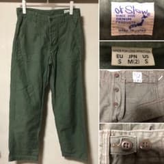 日本製 orslow オアスロウ ベイカーパンツ ファティーグパンツ カーキM