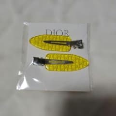 Dior ノベルティヘアクリップ2本セット イエローのサムネイル