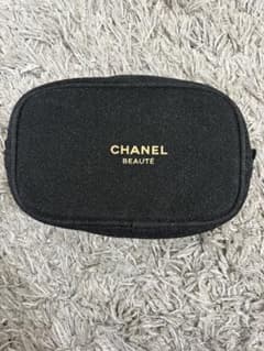 シャネル ポーチ ラメ 黒 CHANEL BEAUTE ノベルティ 訳あり - メルカリ