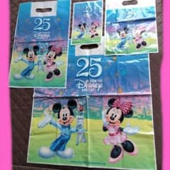 平成レトロ ディズニーランド ショップ袋ディズニーお土産袋 25周年