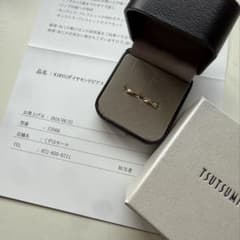 TSUTSUMI K18YG ピアス フープ ダイヤモンドのサムネイル