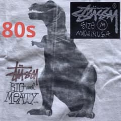 051 恐竜 ステューシー stussy 80年代ヴィンテージ Tシャツ 黒タグ 