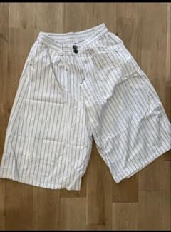 ストライプ柄 ワイドパンツ Sサイズのサムネイル