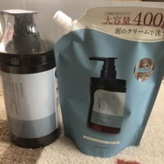 専用　cocone クレイクリームシャンプー 400ml 本体と詰替セットのサムネイル