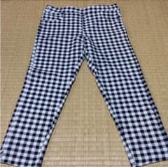 7部丈 チェックパンツLサイズ ルームウエアのサムネイル