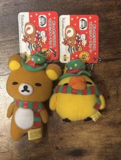 リラックマ おしゃれクリスマス マスコット キーチェーン キイロイトリ 10thのサムネイル