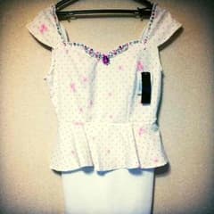 新品タグ付き♡ペプラムミニドレス♡ピンクのサムネイル