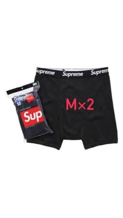 【新品・正規品】supremeボクサーパンツ M 2枚セットのサムネイル