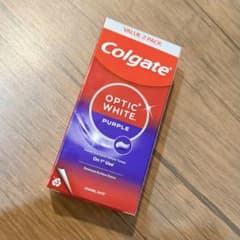 2本♡コルゲート♡Colgate Optic White♡パープル♡歯磨き粉のサムネイル