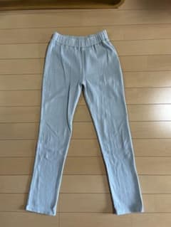 ミントグリーン ロングパンツ ゴムウエスト 140cmのサムネイル