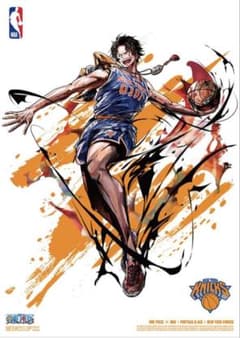 単品 ワンピース ONE PIECE × NBA エース ニックス ポスター - メルカリ