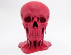 3Dプリント スカル フィギュア レッドのサムネイル