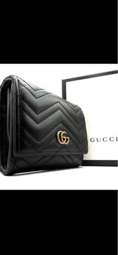 GUCCI GG Marmont2つ折りブラック キルティングのサムネイル