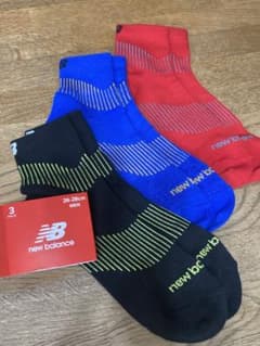 ニューバランス　メンズ　ソックス　3足セット　26-28cm