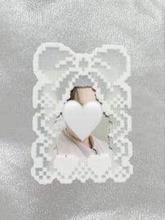ふわふわリボントレカフレーム♡ アイロンビーズ ハンドメイドのサムネイル