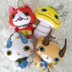 요괴 워치 클리너 첨부 마스코트다 냥 4개 세트