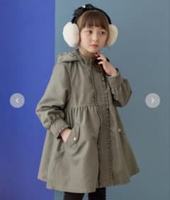 新品タグ付き　エニィファム　ガーリーモッズコート　110㎝