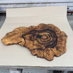 花台　置大黒　敷板　黒柿　レア　ビンテージ　幅75cm 丸香台付 (かきあわせぬり) 三枚組敷板(掻合塗 花台（かだい） 茶道具 置物