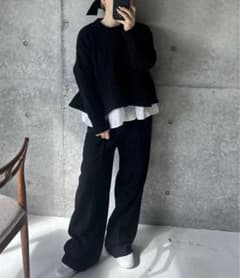 最終値下げ　girlish St.cecilia ペプラムニットのサムネイル