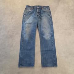 リーバイス501 Levis W34 ブルーデニム 青 古着 ヒゲ 21045 - メルカリ