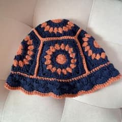 クラッシャーハット　クロシェハット　チューリップハットのサムネイル