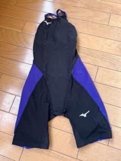 Mizuno 競泳水着 140サイズ ブラック/パープル N2MG0411 - メルカリ